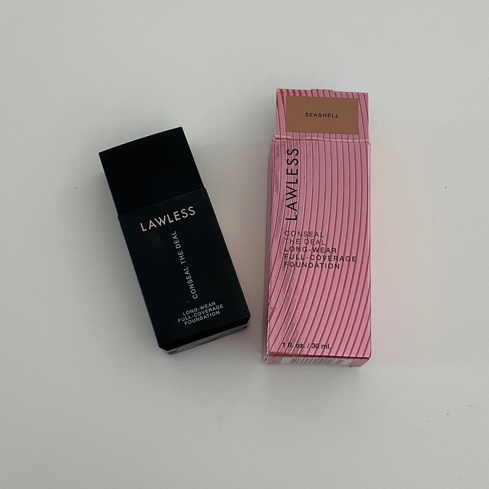 New- Lawless Conceal The Deal Long-Wear Full Coverage Foundation - Seashell